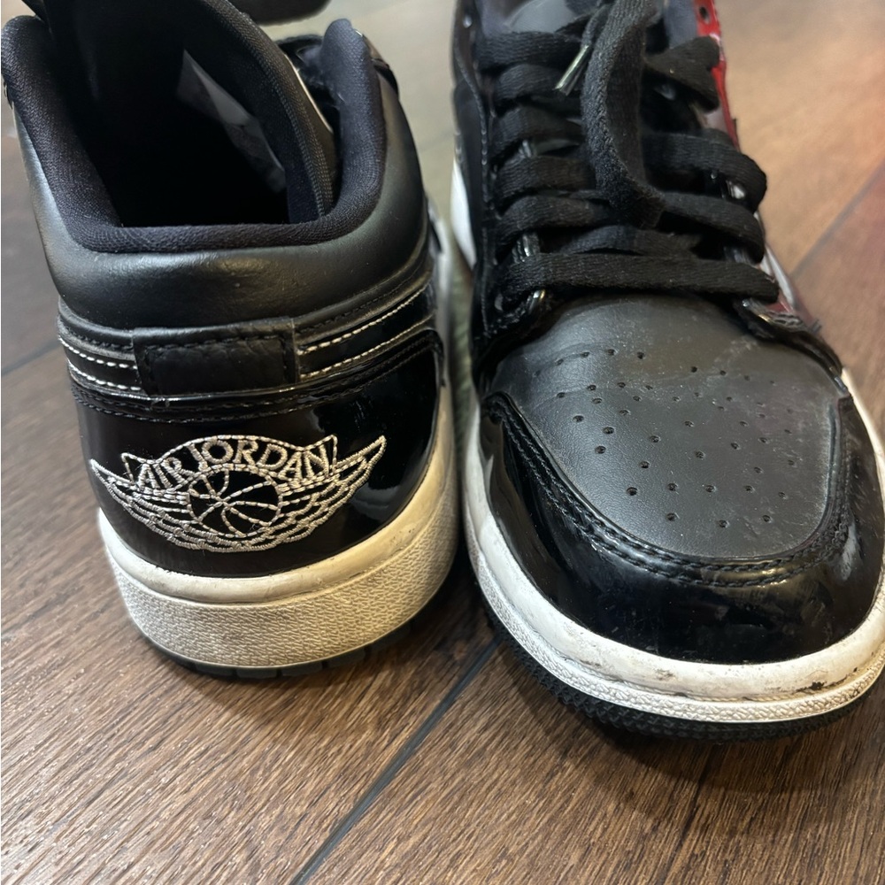Air Jordan Black and Red Sneakers